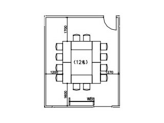 会議室1（日本橋プラザ）の図面