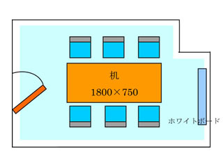 202（会議室のルビコン）の図面