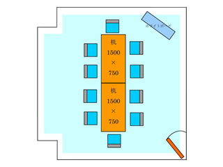 204（会議室のルビコン）の図面