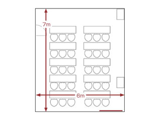 小会議室（日本橋清心丹）の図面