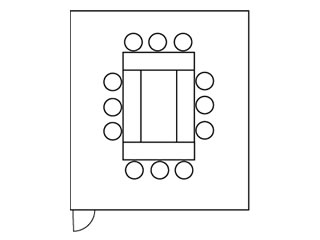 B（東京八重洲ホール）の図面